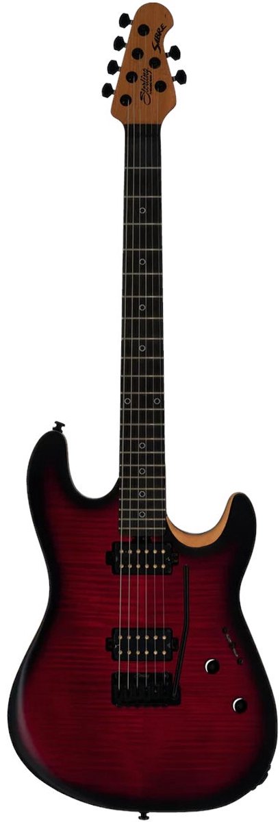 Sterling by Music Man Rabea Massaad Artist Series Sabre Blood Flame Burst elektrische gitaar