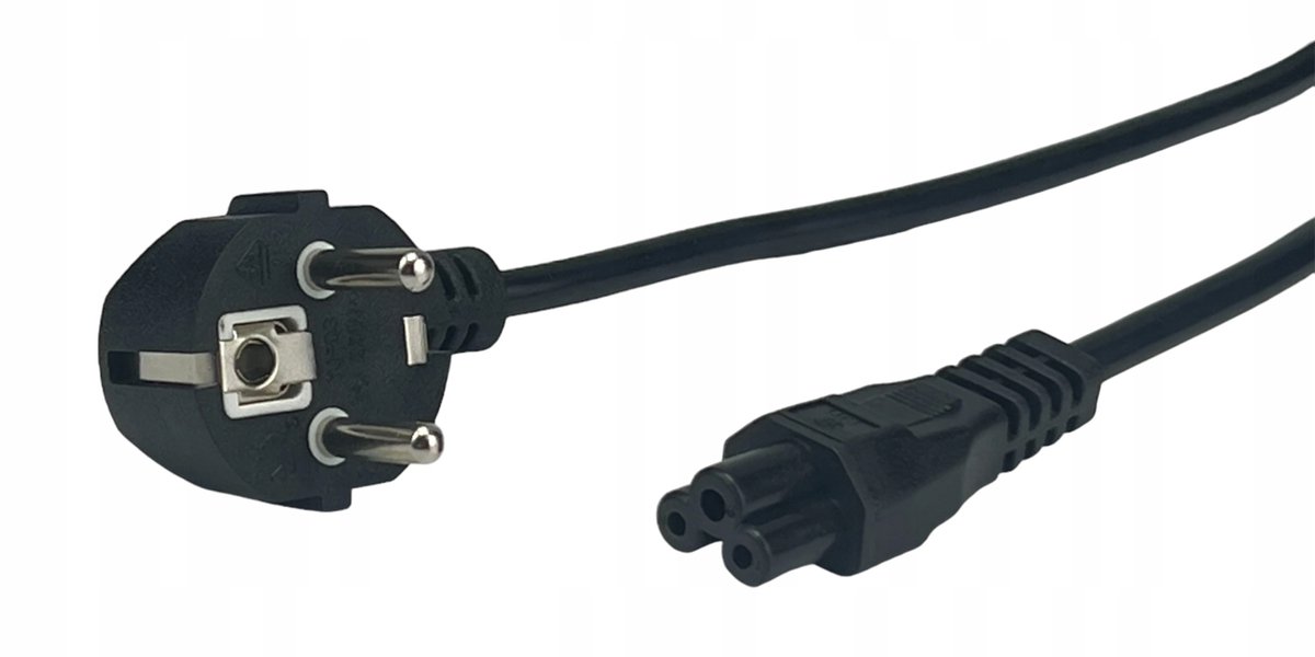 POS AC Stroomkabel C5 1.8m Koniijn, Hoekig, EU