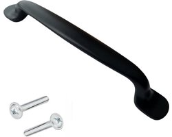 Handgreep Zwart RVS - Amarillo - Boormaat 96mm - Greepjes - Handgreep - Handgrepen keukenkastjes - Handvatten - Meubelgreep Zwart - Handgrepen voor deurtjes