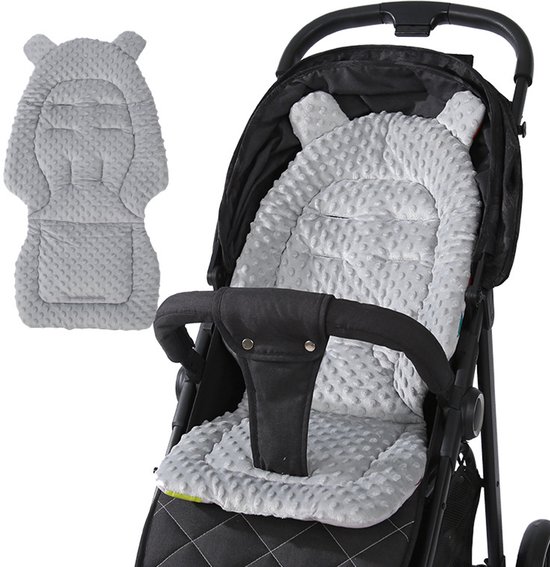 Universele Omkeerbare Kinderwagenzetelmat - Ademend Wassenbaar Pram/Buggy Kussen, Kinderwagenaccessoire van Merkloos — afbeelding 4