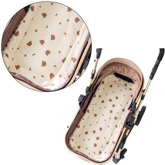 Ademend Verdict Kinderwagenkussen - Comfortabel Beschermend Pad voor Kleintjes（34*74cm） van Merkloos — afbeelding 2