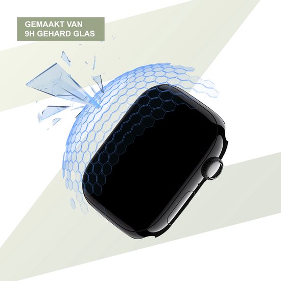 Bandz Gehard Glas Screenprotector (2 Pack) 46mm met EasyTool installatiesysteem – geschikt voor Apple Watch Series 10 (46mm) & Apple Watch Series 11 (46mm) - Helder - Krasbestendig - Bubbelvrij
