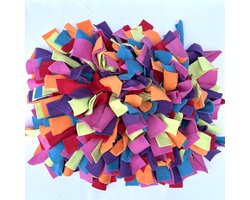 Snuffelkussen voor honden - maat M - Paars, roze, rood, oranje, limegroen, blauw