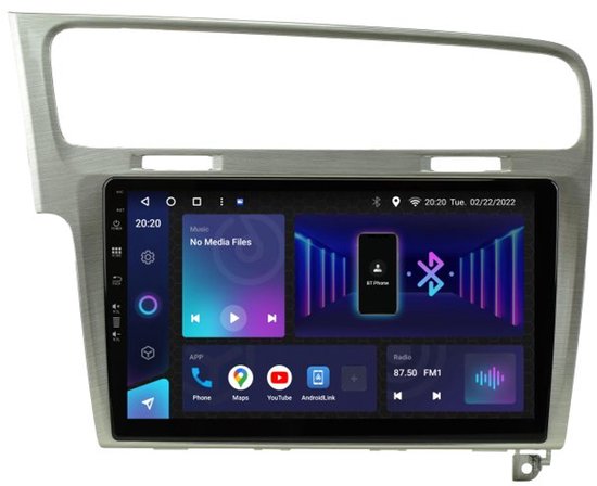 geschikt voor VW Volkswagen Golf 7 | ZILVER / LICHT GRIJS | 2012 - 2020 | Carplay & Android auto | 2GB & 32GB | Autoradio met navigatie | Radio scherm | 2012 2013 2014 2015 2016 2017 2018 2019 2020 | r line tsi gtd