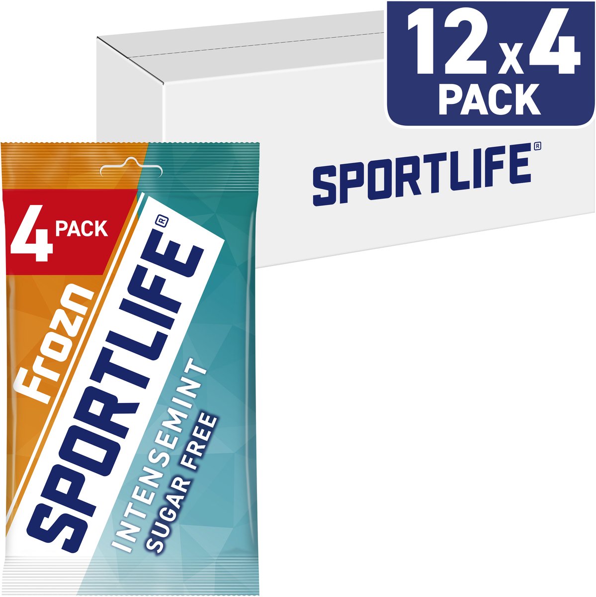 Sportlife Kauwgom frozn intense - extreem frisse suikervrije kauwgom - 12x(4x18g)