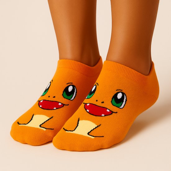 Chaussettes Pokémon - Pokémon - Salamèche - Chaussettes - Taille unique - Chaussettes enfant - Chaussettes basses