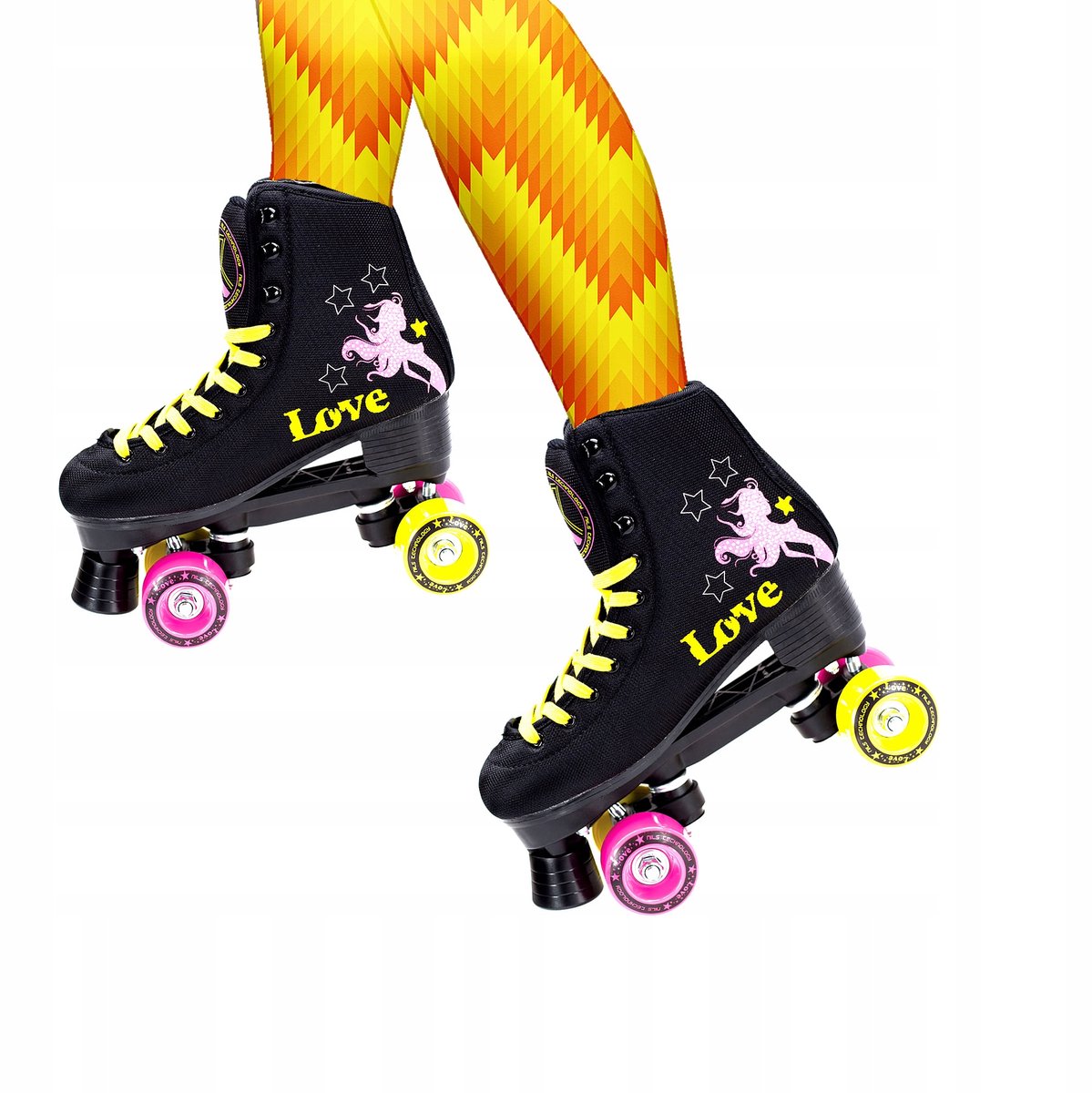 Nils Extreme NQ2201S Retro Skates - Maat 35 - PU rubberen wielen
