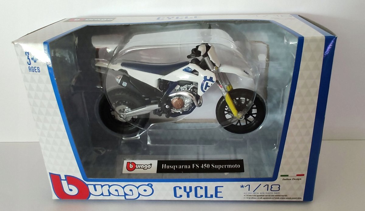 Bburago HUSQVARNA FS 450 Supermotor Modelmotor 1:18