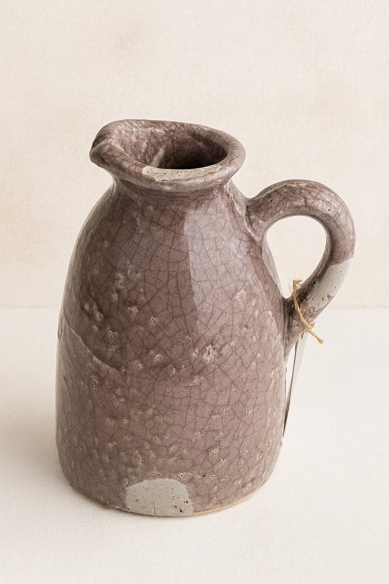Jug Lausanne - Roberts Collection - roze, grijze, paarse vaas - Decoratie vaas