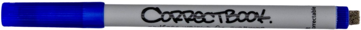 Correctbook Pen - Fineliner Blauw - 0.6mm - Voor uitwisbaar notitieboek