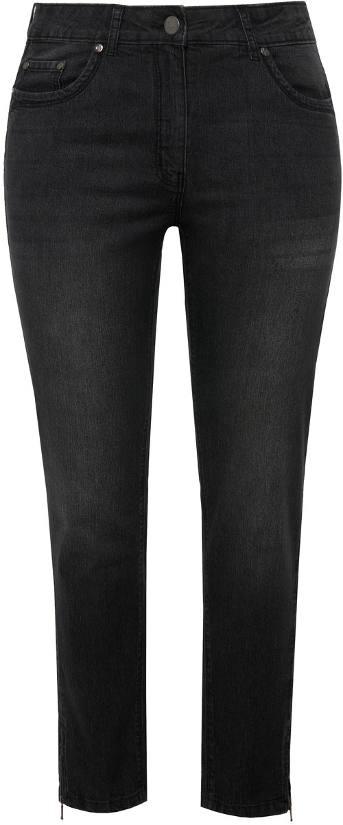 Angel of Style - Dames - Jeans Irma Slim Fit stretchcomfort 5-pocket - Zwart - Maat 56