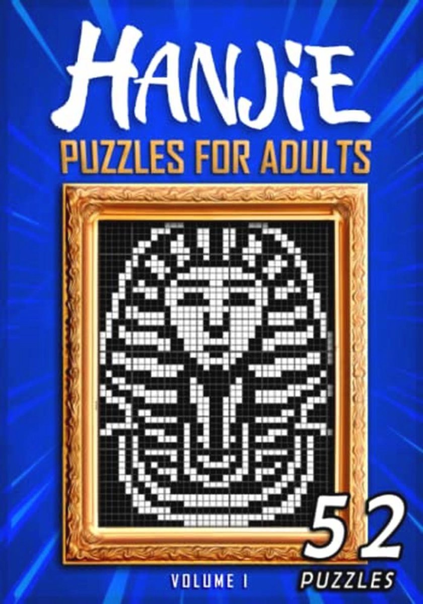 Hanjie Puzzels voor Volwassenen: 52 Unieke Nonogram Puzzels