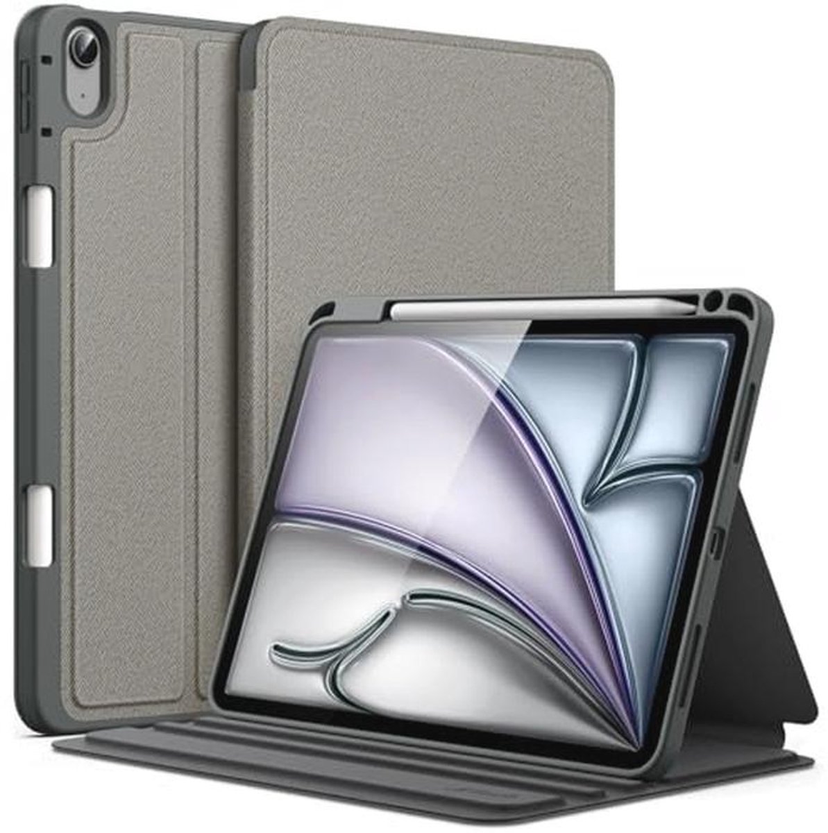 Slim Folio Stand Case voor iPad Air 10.9 Inch met Pencil Houder - Multi-Angle Weergave