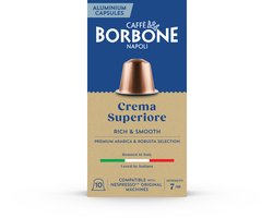 Cafe Borbone Crema Superiore - Geschikt voor Nespresso - 10 cups