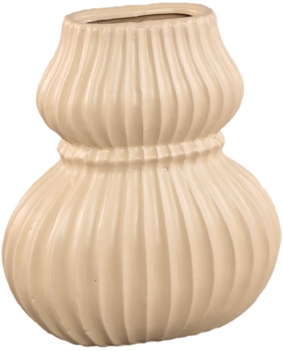 PTMD Vaas Halta - Beige - 25x15x28cm