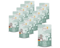 Premium Natvoer voor Katten - Quetschie Insecten - Graanvrij Voeding met Insecteiwit - Verpakking van 12 x 125g
