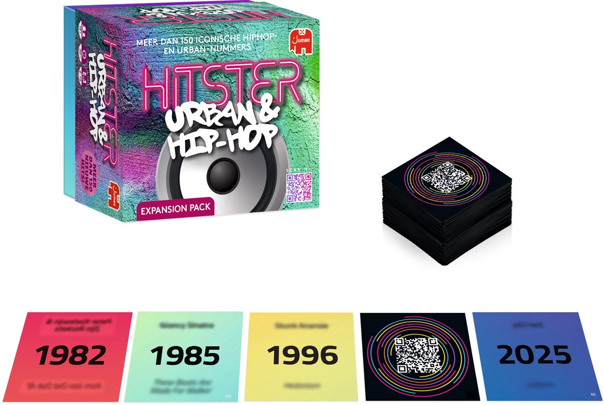 Jumbo - Hitster - Urban & Hip-Hop - Uitbreidingsset - Partyspel - Actiespel - Muziekspel vanaf 16 jaar — afbeelding 4