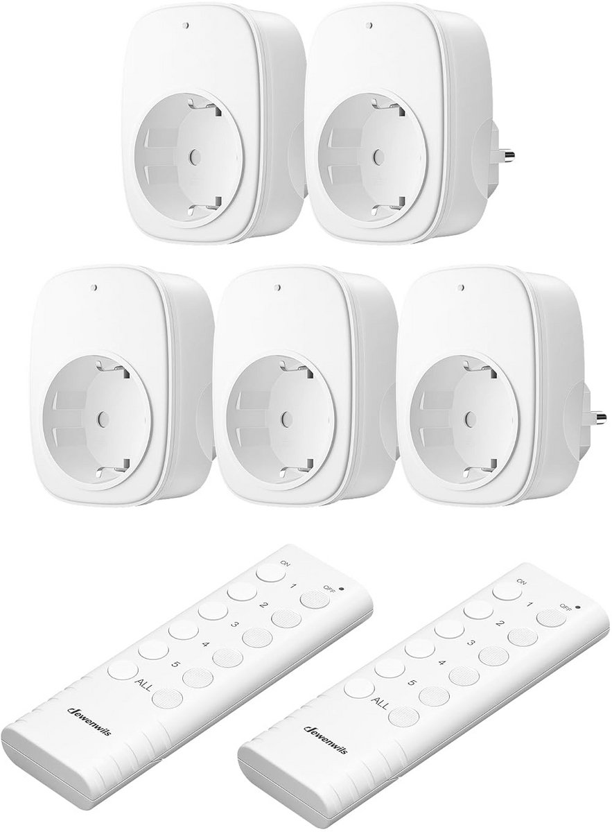 Draadloos Stopcontact met Afstandsbediening - 16 A, 3680 W Plug-in Aan/Uit Set voor Thuis en Vakantiedecoratie