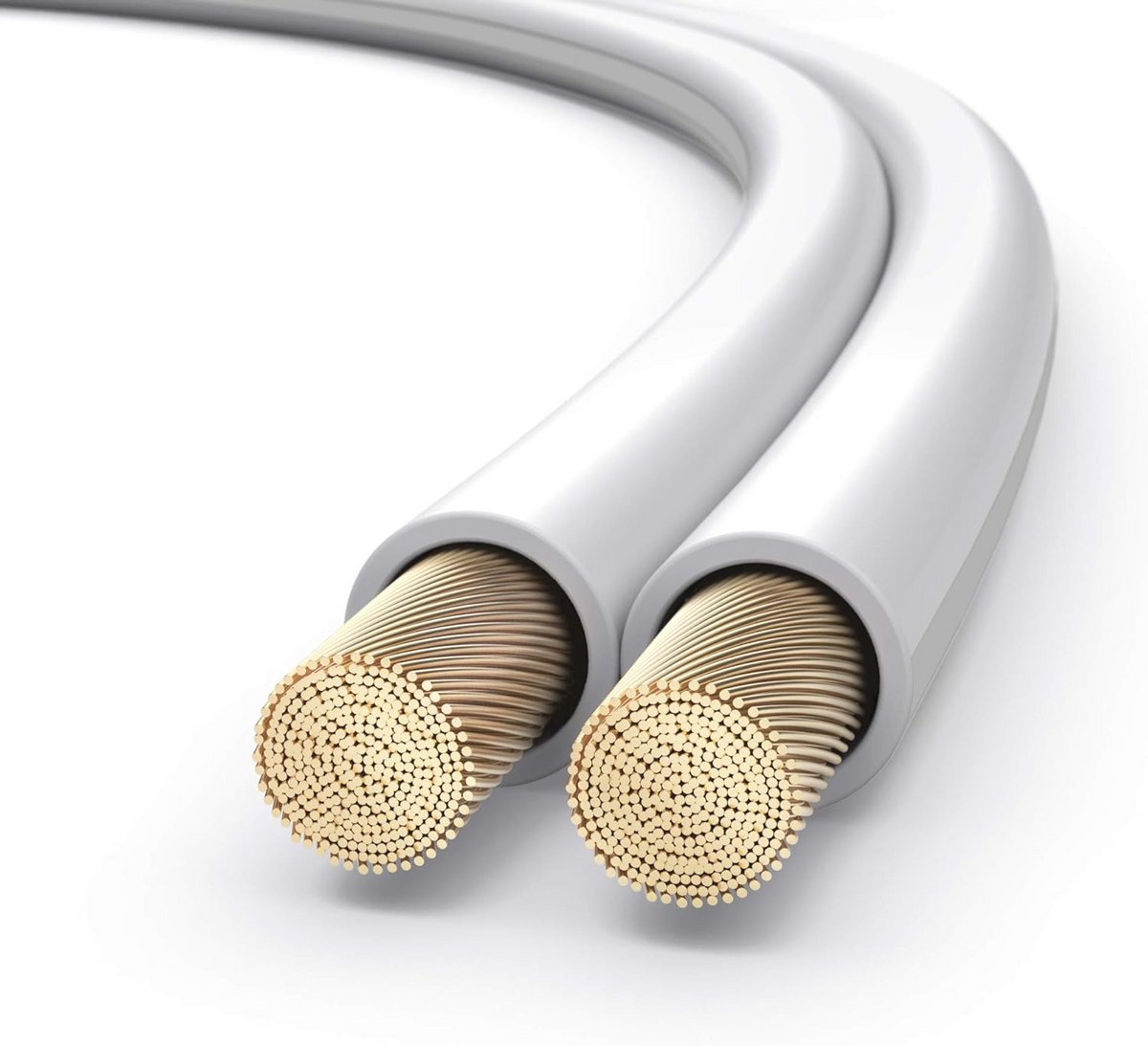 Luidsprekerkabel 2 x 4,00 mm² 50 m - Zuiver koperen kabel voor HiFi Subwoofer en Luidsprekerkast