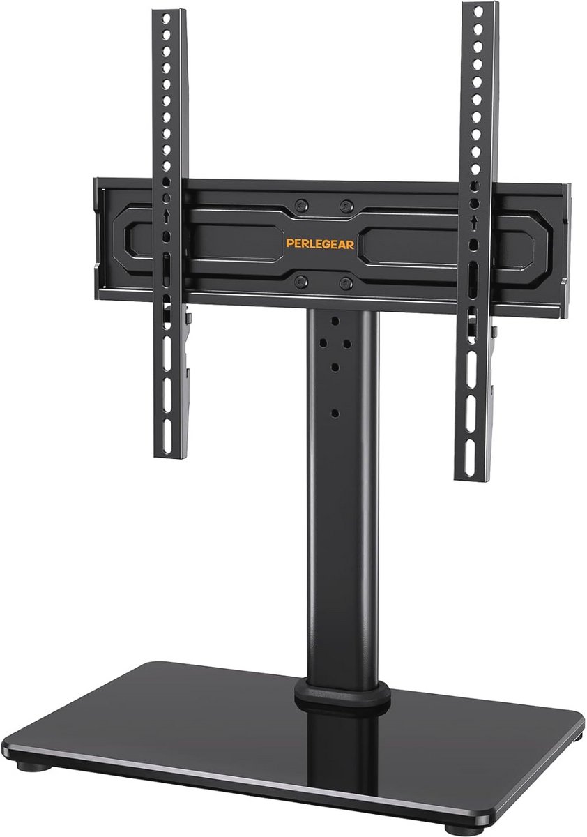 Draaibare TV-standaard voor 24-60 inch - Hoogte verstelbaar met glazen basis