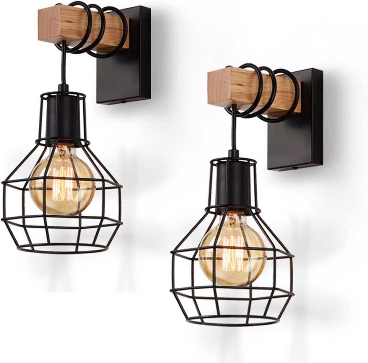 Wandlampen voor Binnen - 2 Stuks Kooi Design
