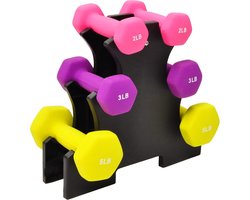 Sporzon! BalanceFrom SPZ-D235 Halterset voor volwassenen, uniseks, met standaard, meervoudig