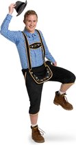 Folat Lederhose Heren Oktoberfest (folat) Zwart - XL - Carnavalskleding
