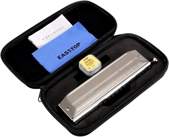 Chromatische Mondharmonica 16 Gaten 48 Tonen In C Pro Kwaliteit chromatische-mondharmonica-16-gaten-48-tonen-in-c-pro-kwaliteit
