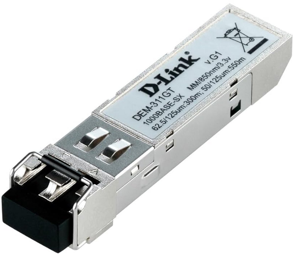 1-Poort SFP Module voor Glasvezel Netwerken SX LC Duplex