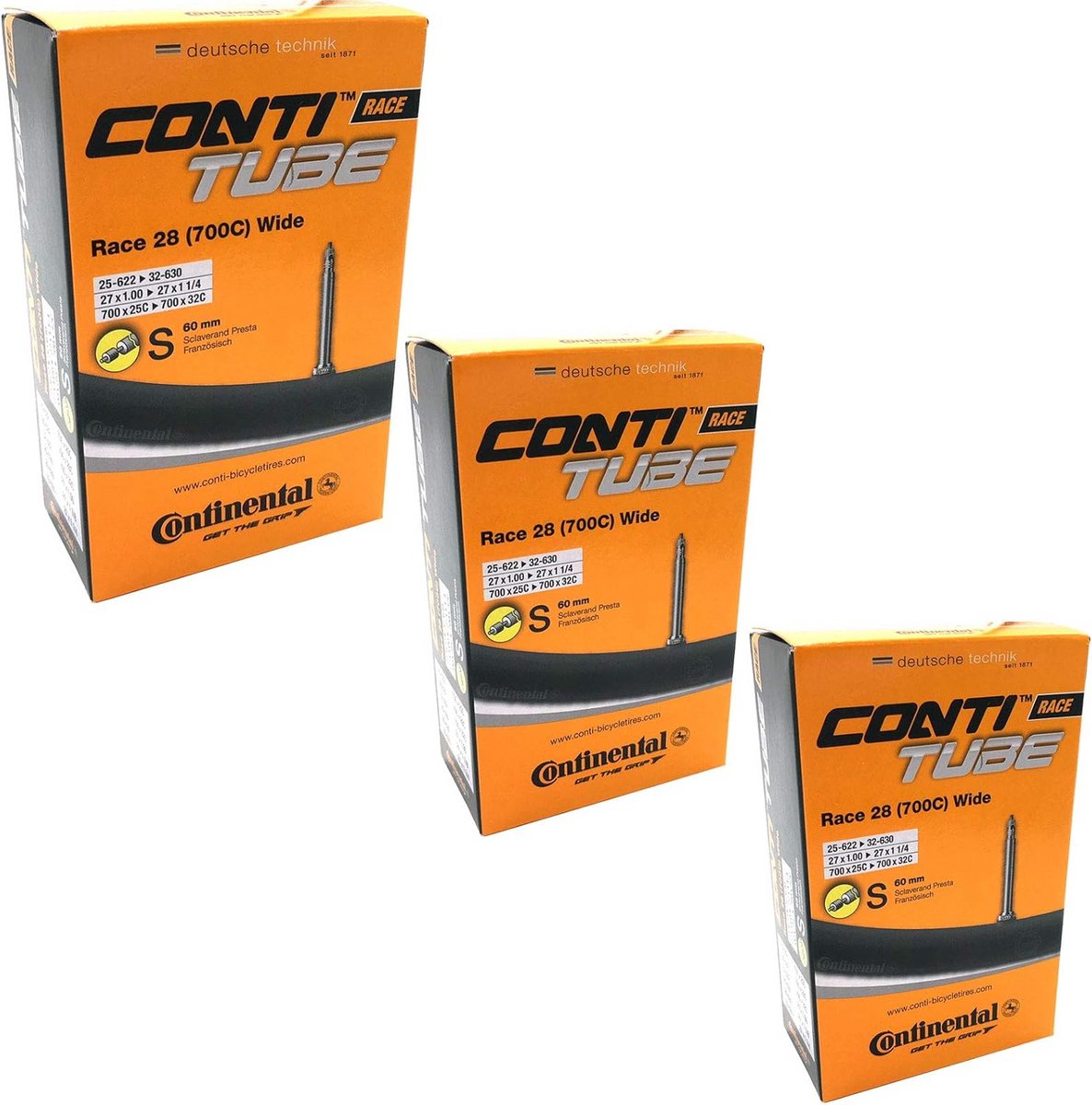 Fiets Binnenbanden - Binnenbanden Set - Racefiets Onderhoud - Presta Ventiel - 700 x 25-32c - Zwart