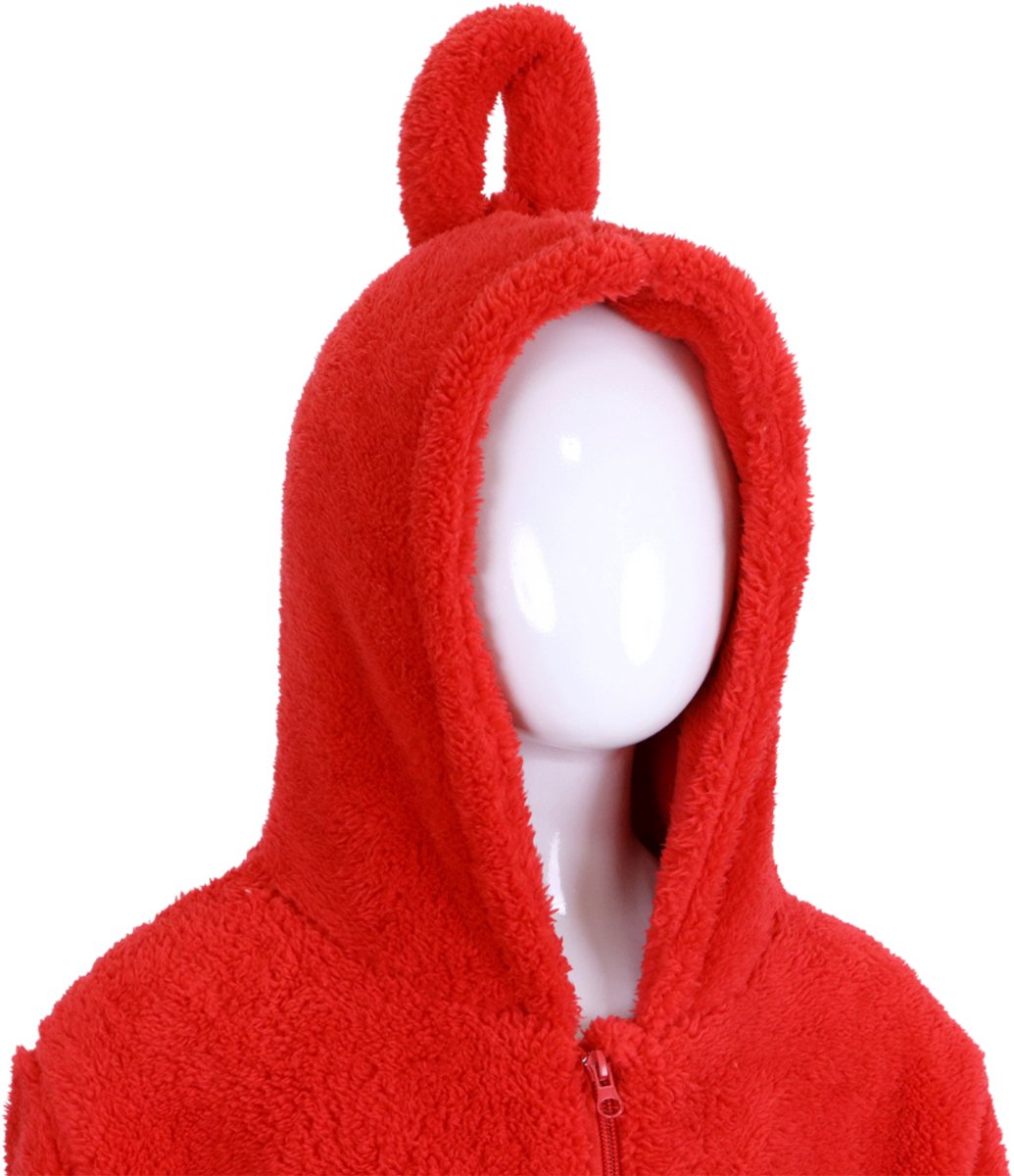 JOYAKIDS® Tele Onesie Kinderen | Carnavalskleding Meisje & Jongen | Verkleedkleren Jongens Meisjes | Rood Verkleedkostuum Kids | Onesie Pyjama | Tubbie Kostuum Kind | Carnaval kleding | Verkleedkleding | Verkleed als | Groepskostuum | Maat 100 — afbeelding 6