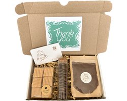 Bedankt brievenbuscadeau met koffie, fudge en mokkaboontjes