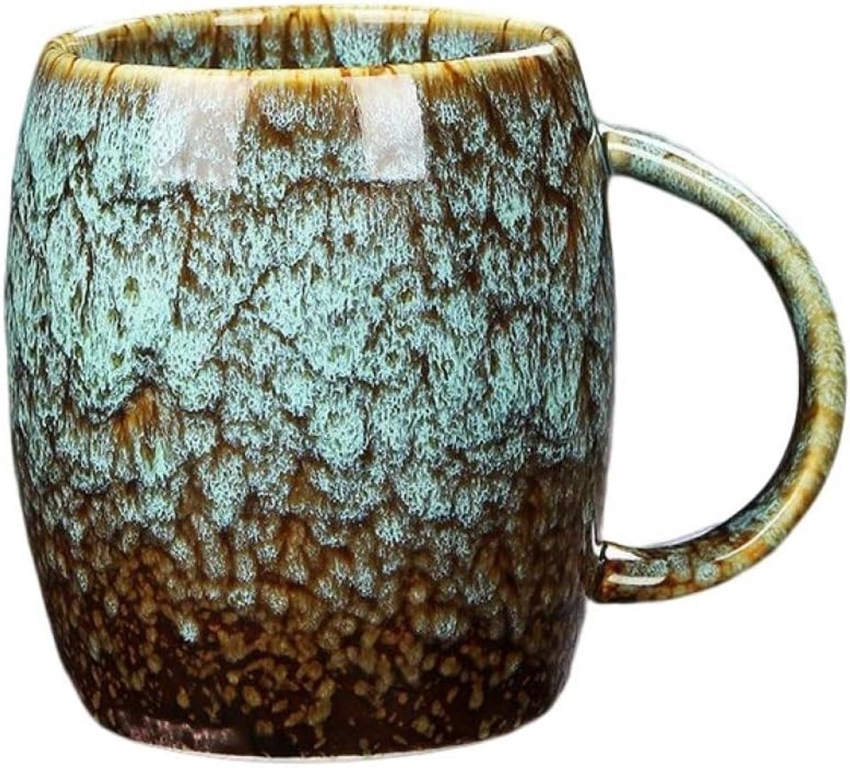 Grote Keramische Koffiemok Theelkop 400ml Uniek Vintage Design