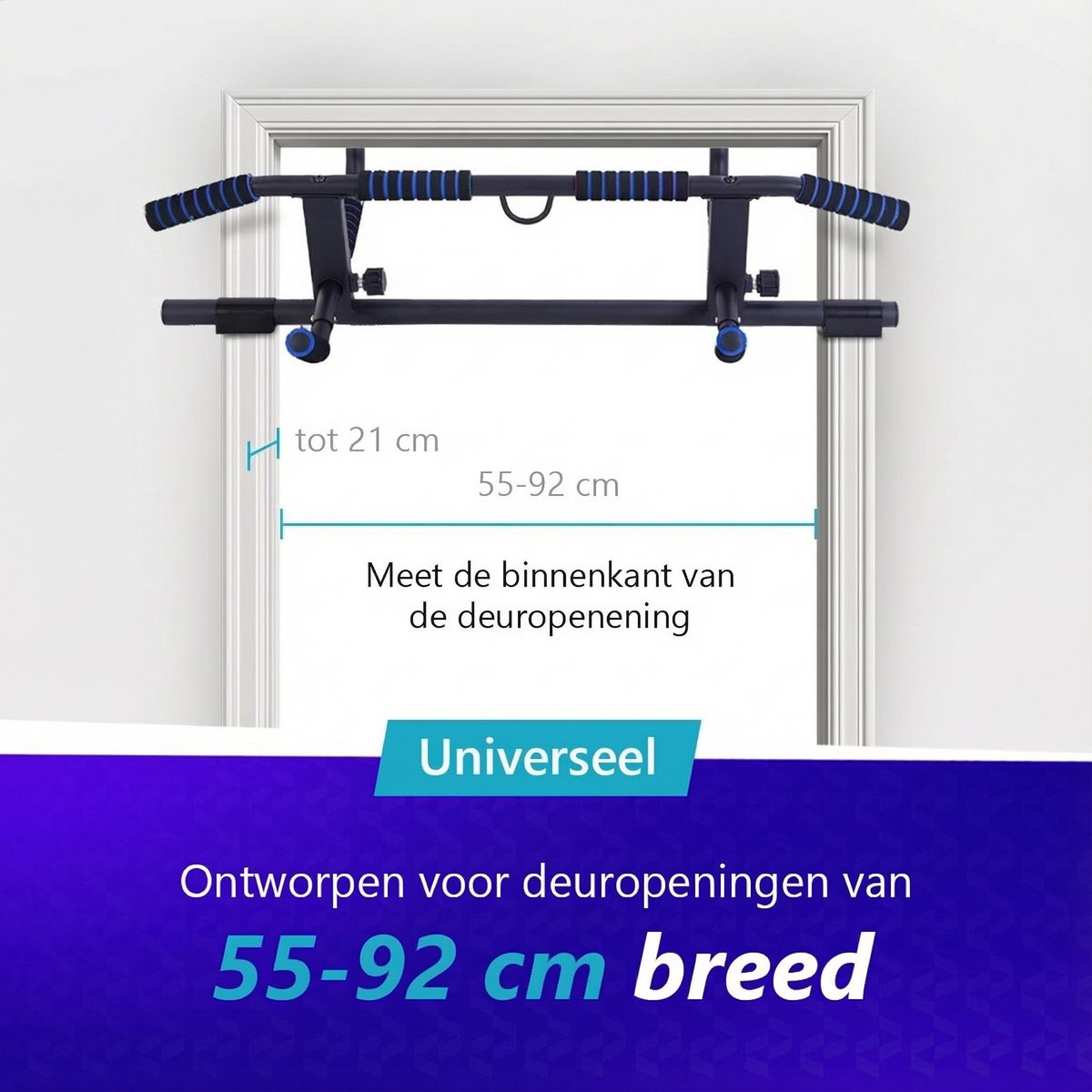 KAIDIDA Optrekstang deurkozijn: 96-120 cm, stabiel, verstelbaar, zonder KAIDIDA Optrekstang deurkozijn: 96-120 cm, stabiel, verstelbaar, zonder