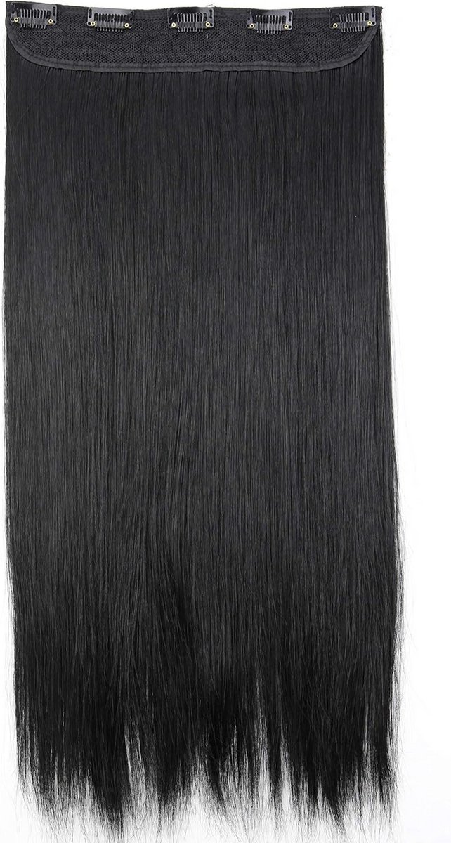 Haarverlenging Clip-in Vlecht 60 cm - Glanzend Synthetisch Haar voor Direct Volume