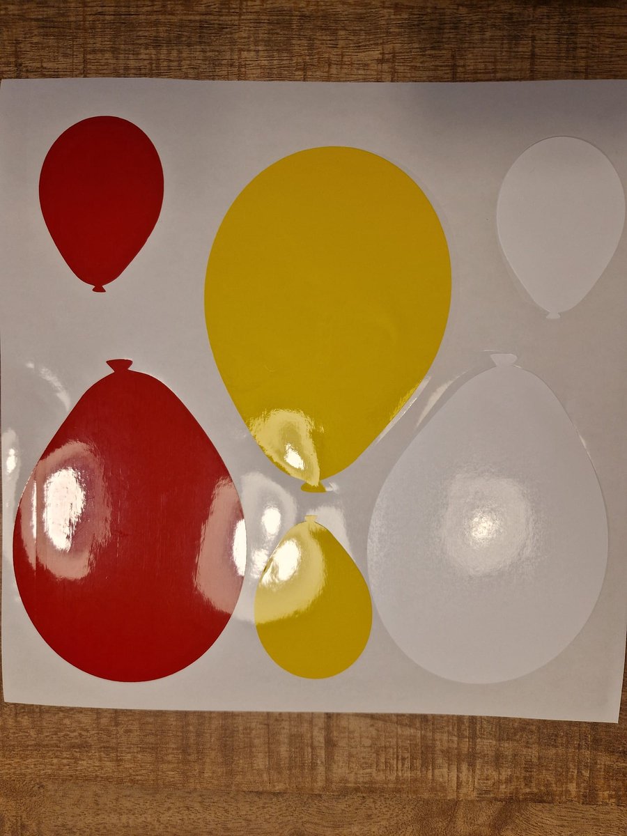 Herbruikbare statische raamsticker BALLON