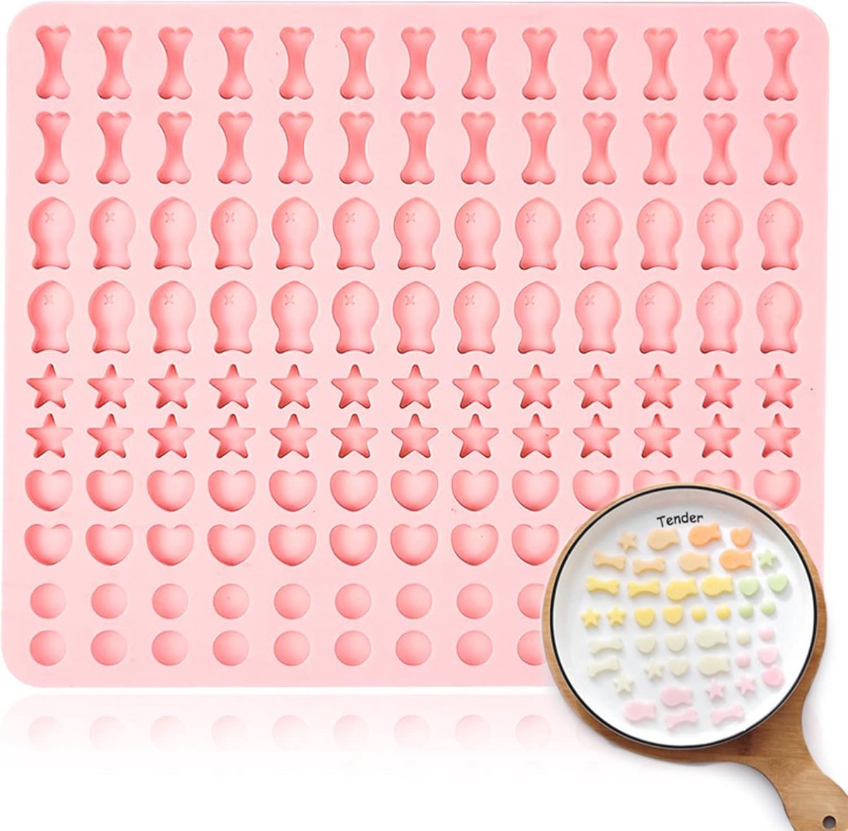 Siliconen Bakmat voor Hondenkoekjes - Hittebestendig en Antiaanbak