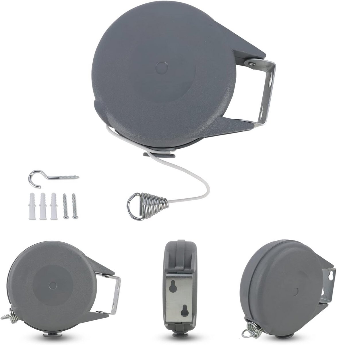 Automatische Waslijn 15m - Retractable Clothesline voor Binnen en Buiten