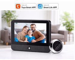 piricam® Video Doorbell- Digitale Deurspion – Slimme Draadloze Video Deurbel met camera – Inclusief 32GB SD-Kaart – 1080P Full HD – Wifi deurbel – Video Deurbel – Geen betaald abonnement nodig