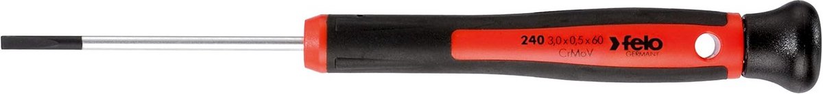Precisie Schroevendraaier Plat SL 3.0 x 60 mm - Magnetische Punt