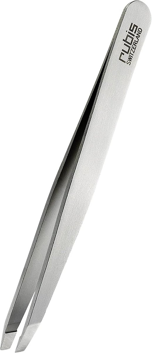 Professionele RVS Pincet voor Wimpers en Sopracciglia met Hart Gravure - Schuine Punt