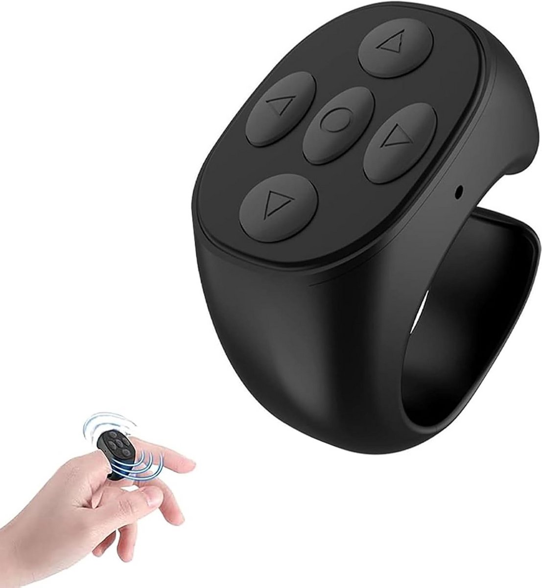 Draadloze Bluetooth Vinger Afstandsbediening voor Pagina's Omdraaien - Universeel