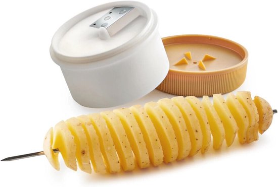 Aardappel Wortel Komkommer Carving Roller,2 stks/set Rvs Groente Vruchten Spiraal Coiler Cutter, Voor Gezonde Snacks, Chips, Partijen
