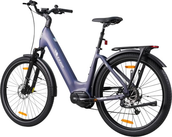 Elektrische fiets 27,5Inch - 20AH - LCD -75NM -9 Versnellingen -Aluminium design -Hydraulische schijfrem - Bereik tot 130km - Pedelec -E-MTB - voor dames en heren - Blauw van Merkloos — afbeelding 2