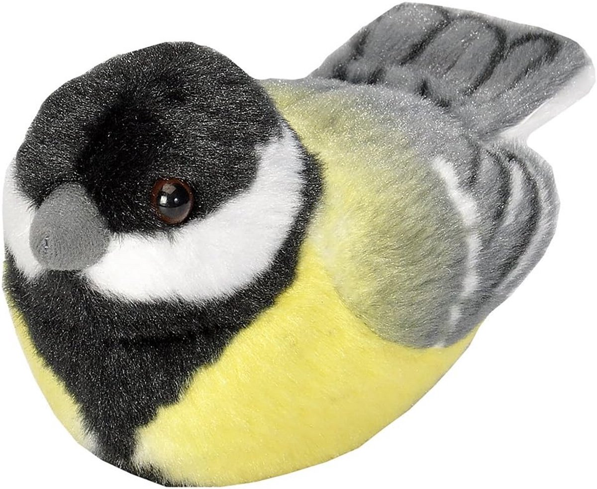 Pluchen speelgoed met echte vogelgeluiden - 13-16 cm