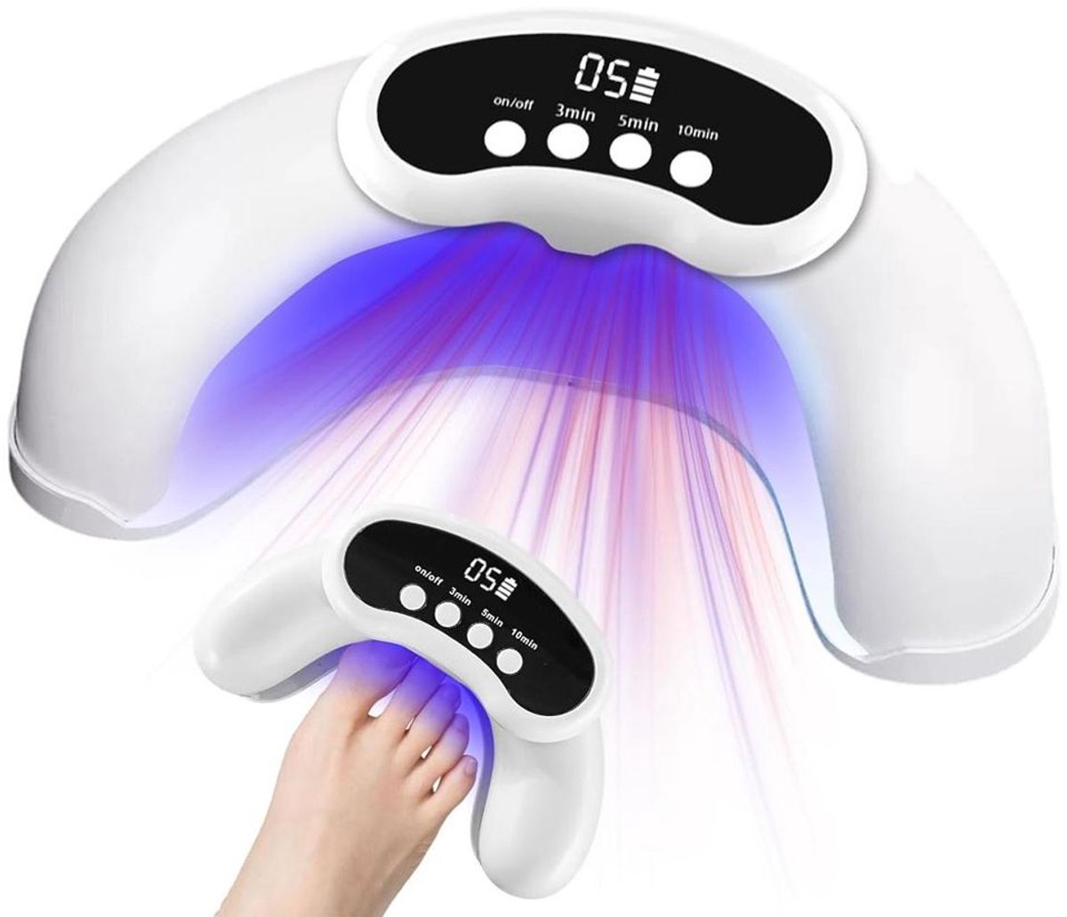 30 LED-parels, geschikt voor vinger- en teennagels.