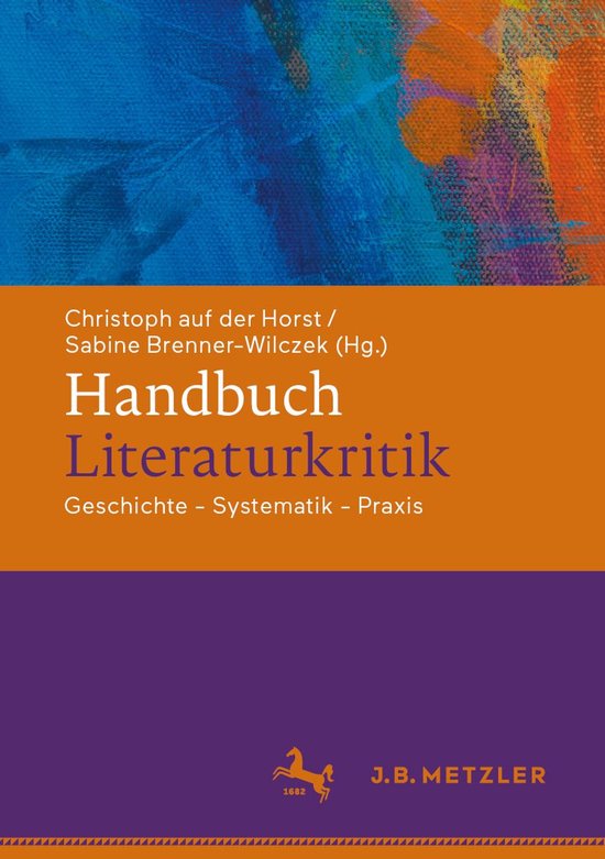 J.B. Metzler Humanities (German Language) - Handbuch Literat ... - cover