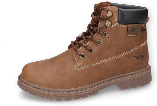 Herenlaarzen Winterlaarzen Heren Wandelschoenen Trekking Outdoorschoenen Warm Gevoerde Enkellaarzen Snowboots(Geel,43 EU