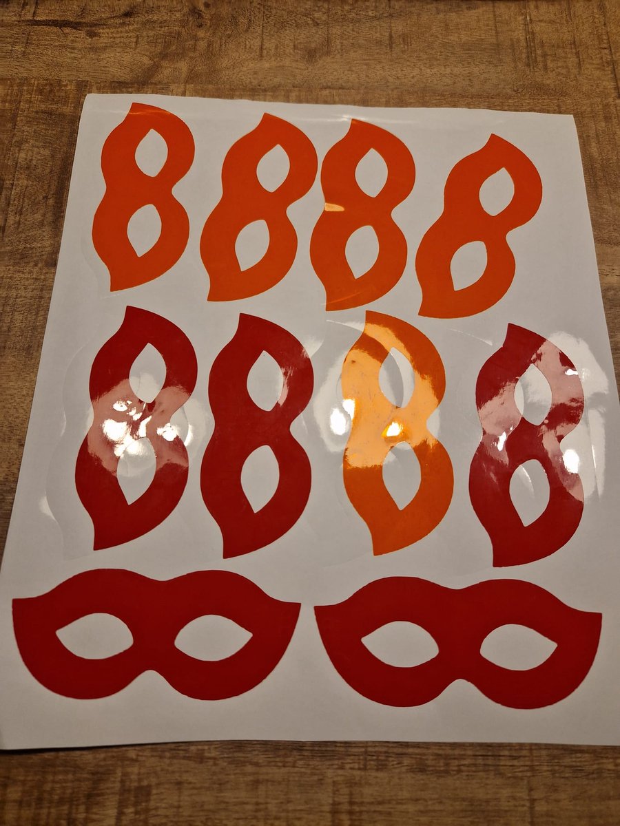 Herbruikbare statische raamsticker MASKERS