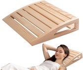 KZQ Handgemaakt Houten Sauna Kussen Ergonomisch Nekkussen Voor Optimale Ondersteuning En Ontspanning Geschikt Voor Tieners Jongens En Mannen
